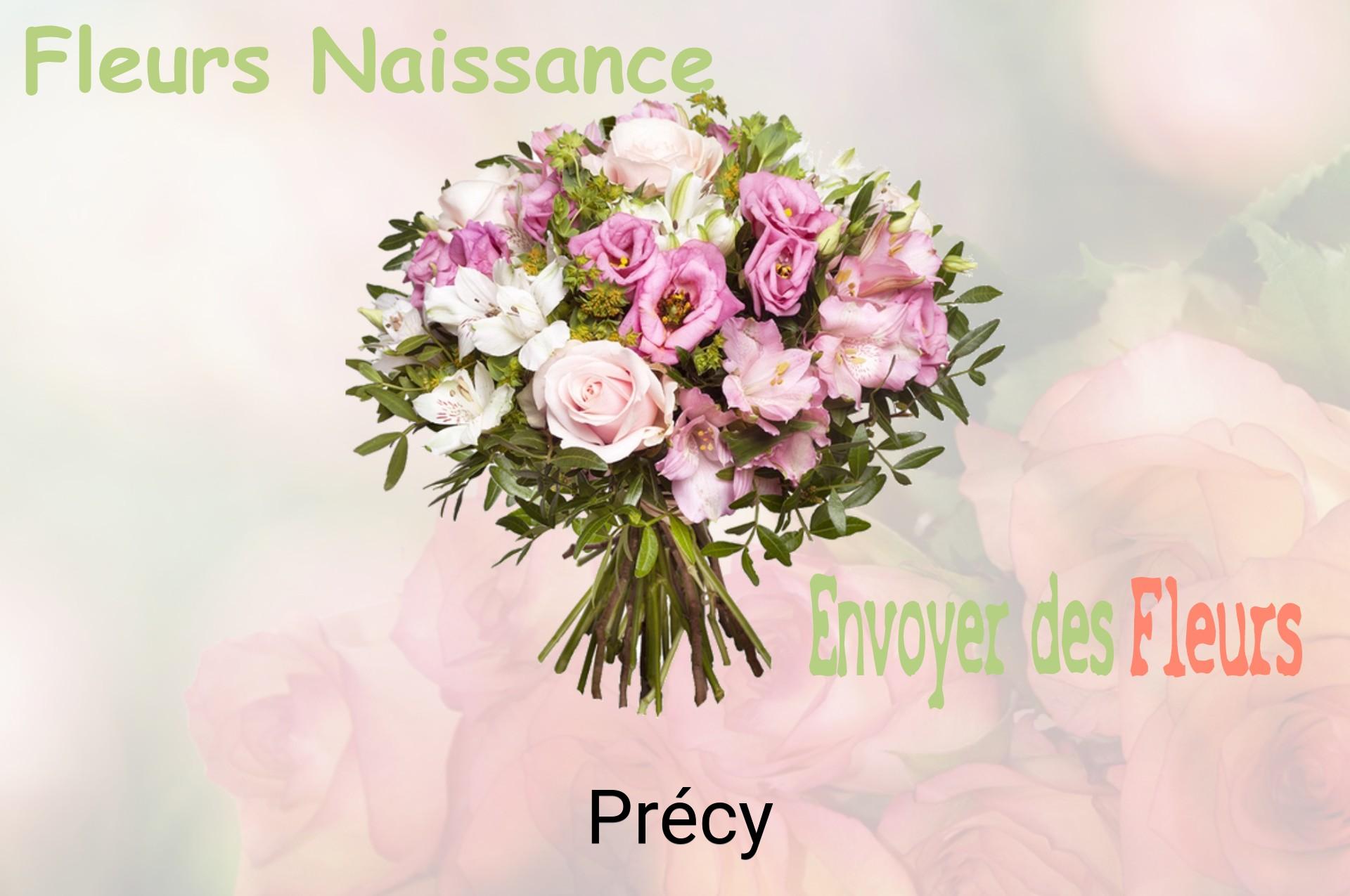 Bouquet de fleurs de naissance livré à Précy